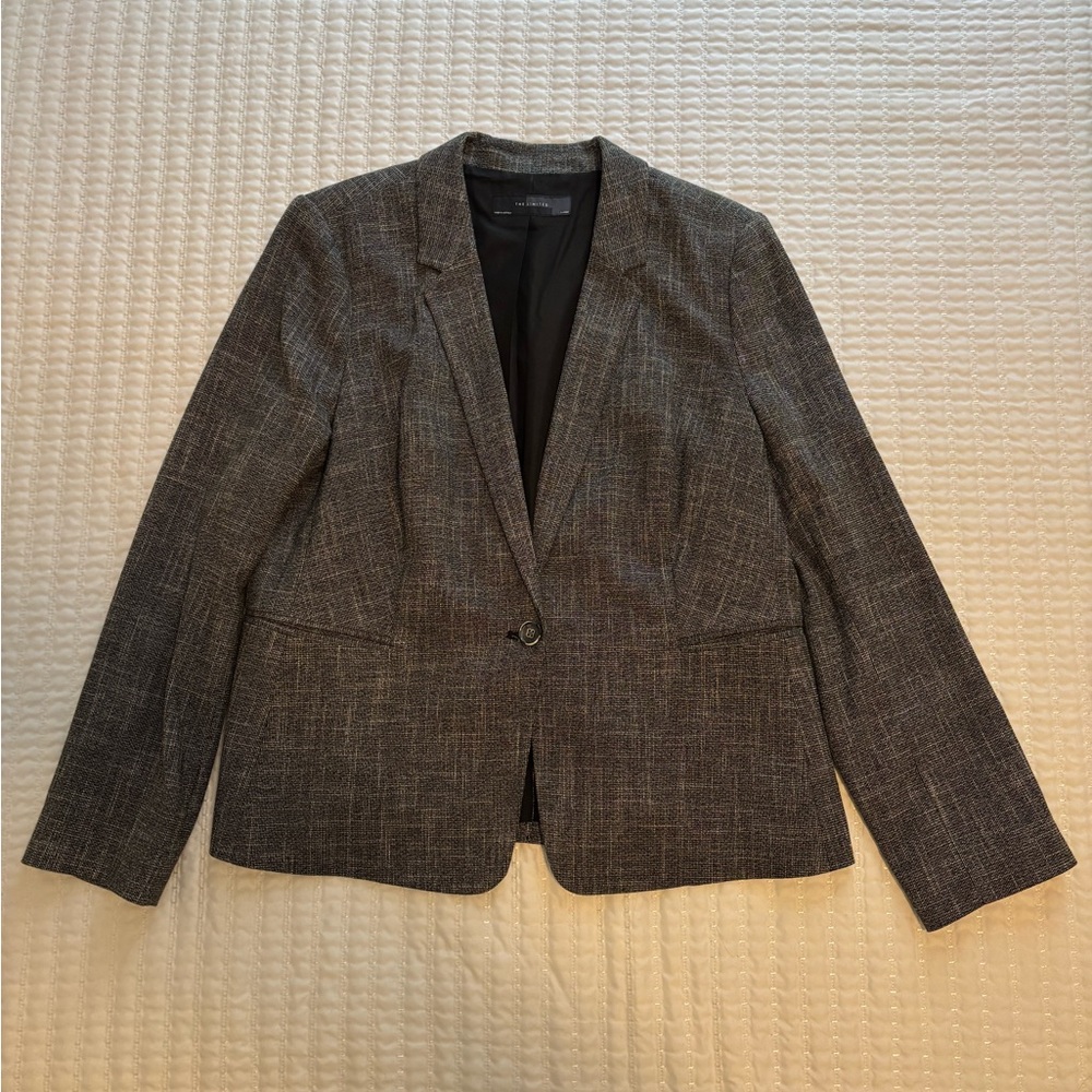 The Limited Black and Gray Blazer